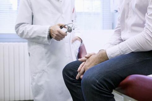 Consultation with a specialist in prostatitis