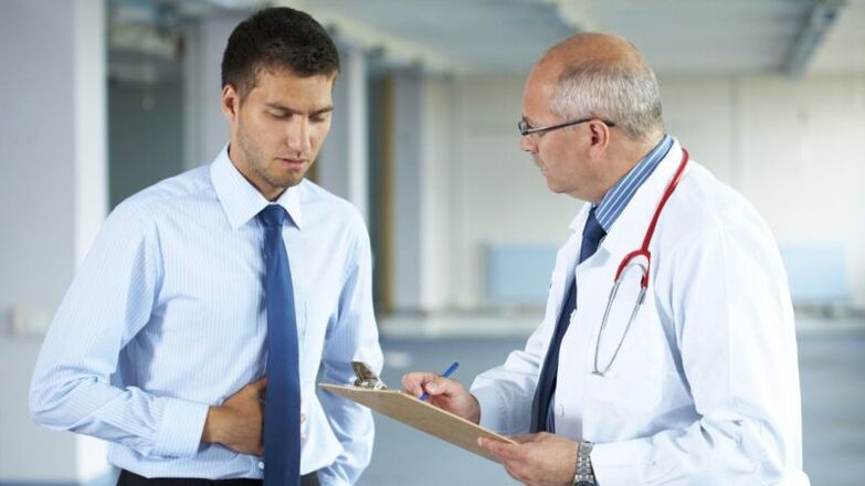 Consultation with a doctor in case of symptoms of prostatitis