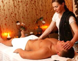 Massage with prostatitis