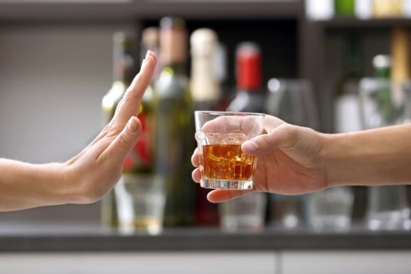 Rejection of alcohol for the prevention of prostatitis