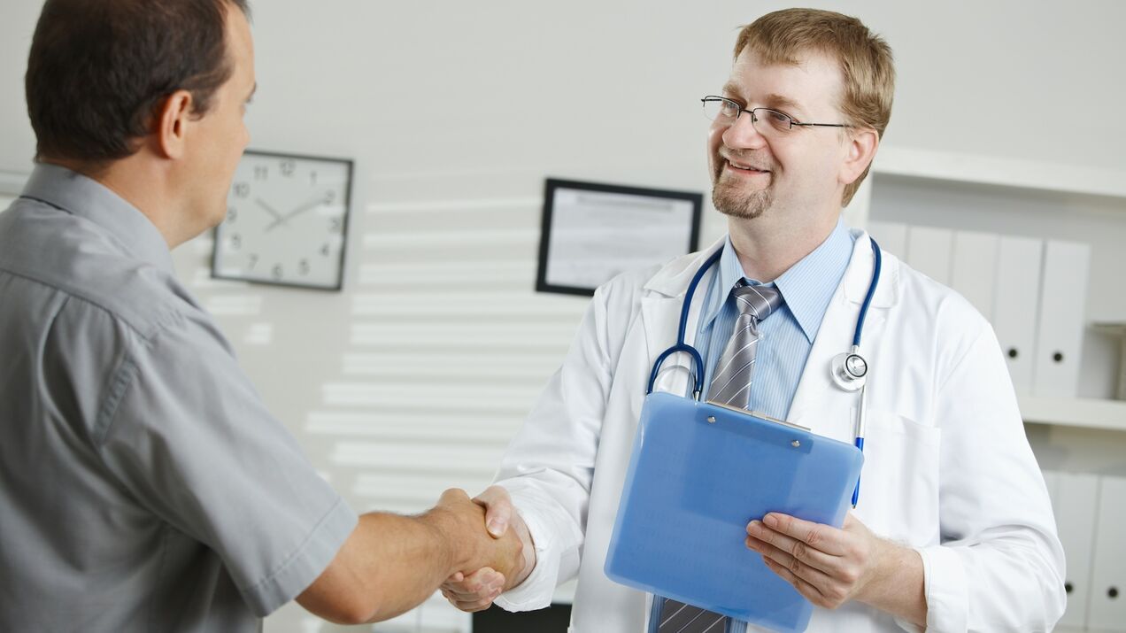 Consultation with a specialist in prostatitis