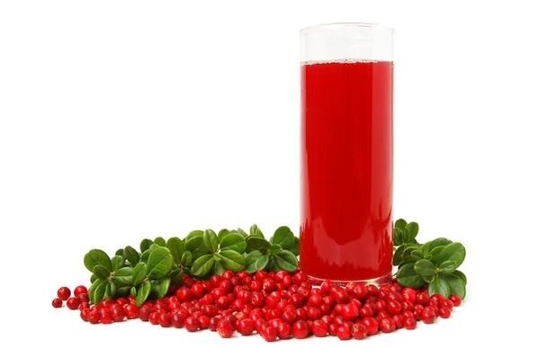 Cranberry juice for prostatitis
