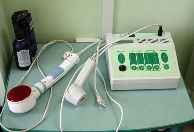 Physiotherapy device for the treatment of chronic prostatitis